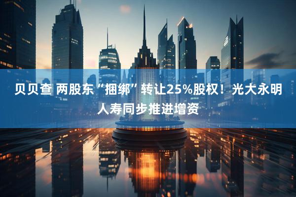 贝贝查 两股东“捆绑”转让25%股权！光大永明人寿同步推进增资